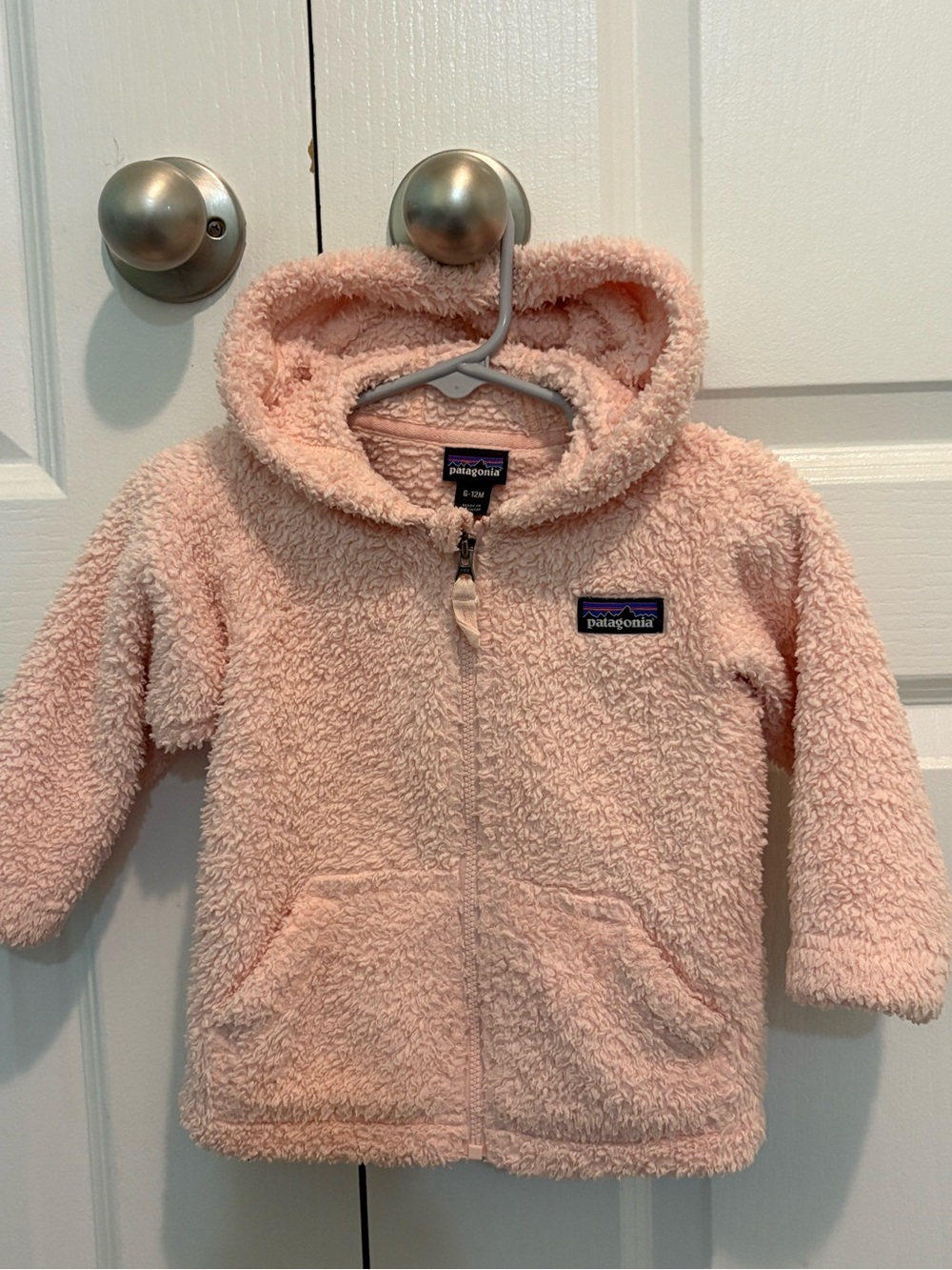 Patagonia Pink Sherpa Hooded Jacket Kids